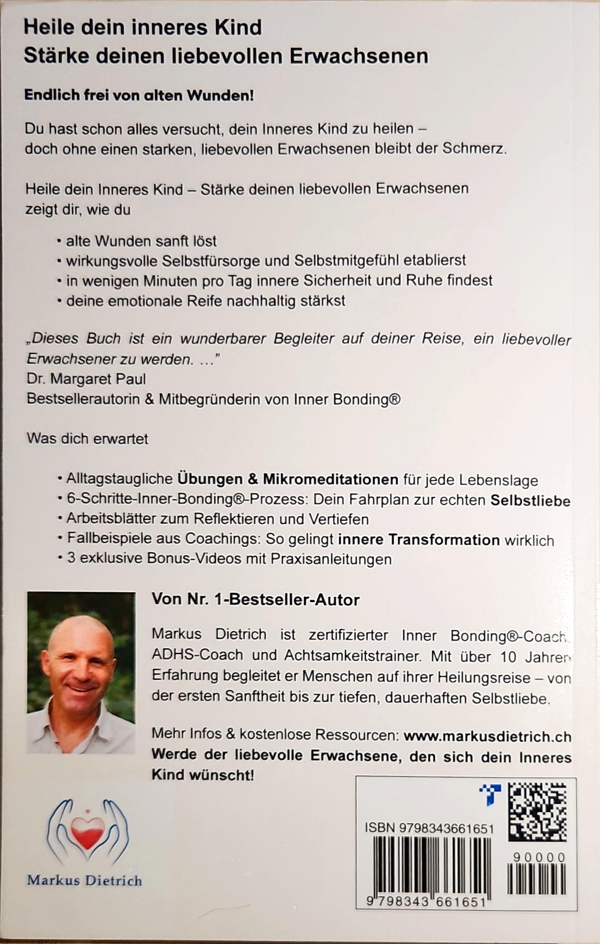 "Heile dein inneres Kind" Rückseite